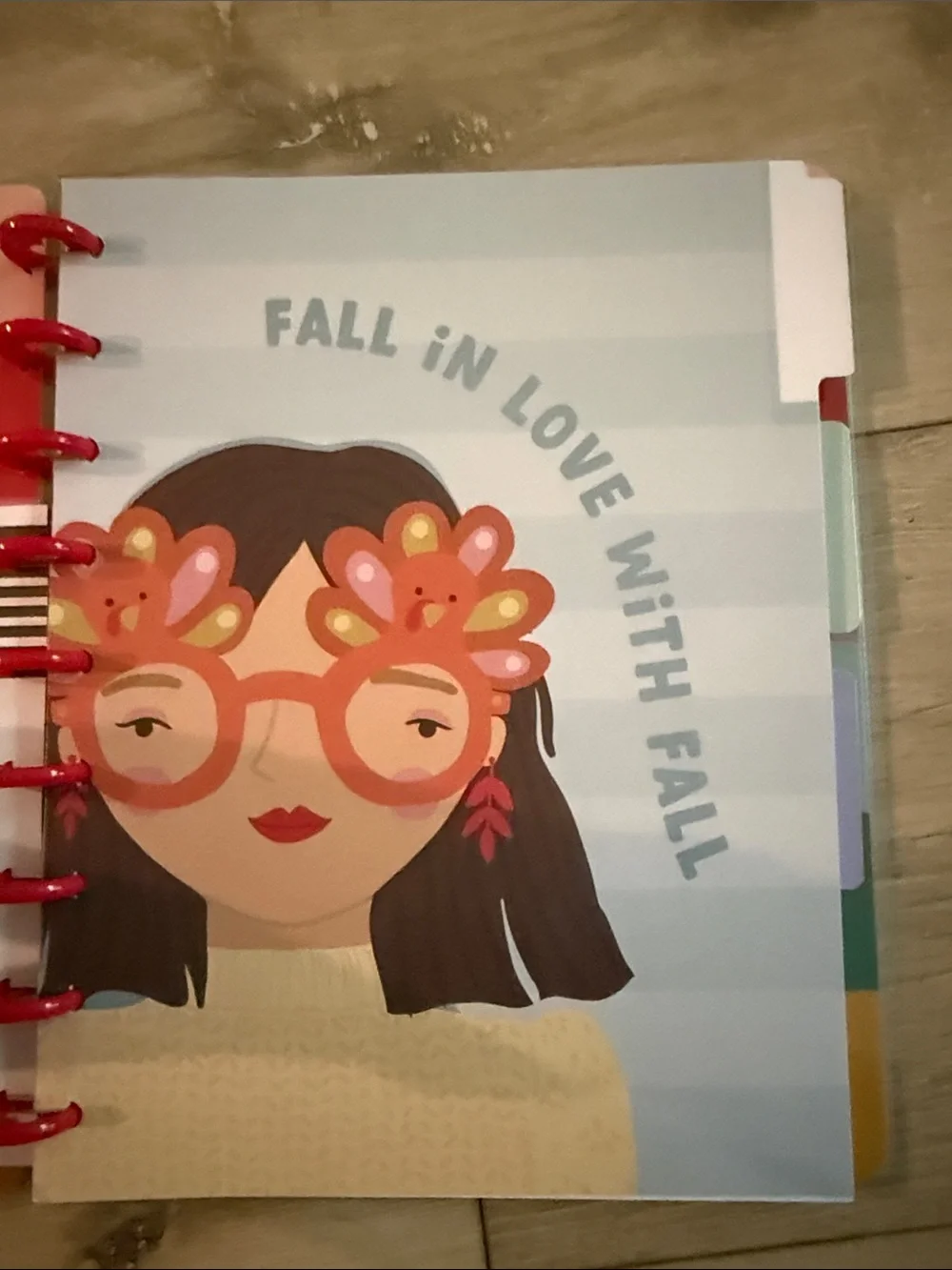 The Happy Planner Spiral Journal - Red Accents with Green Tree